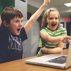 Photo by StartupStockPhotos on Pixabay https://pixabay.com/en/children-win-success-video-game-593313/