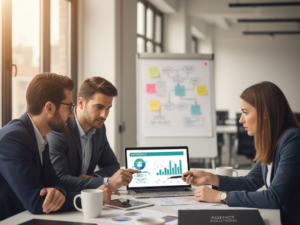 White label marketing solutions: image of marketing meeting.